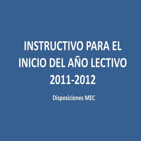 Instructivo 2011/2012