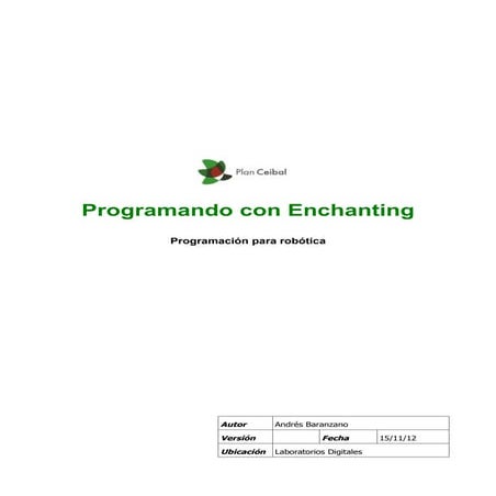 Instructivo programación en chanting