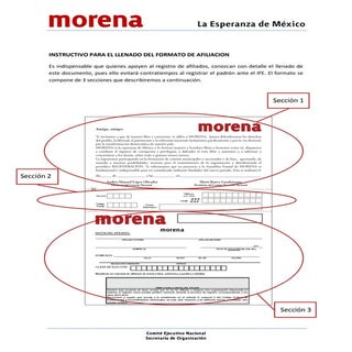 Instructivo sobre la afiliación MOR...