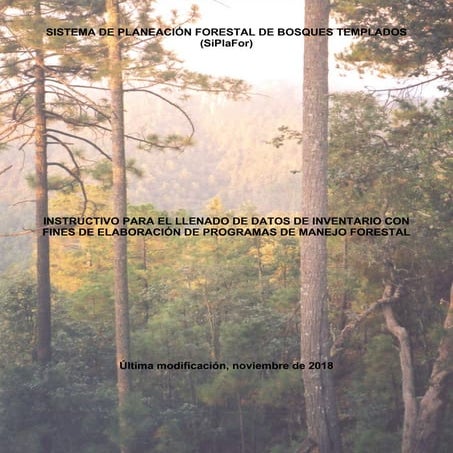 Instructivo de llenado del formulario del inventario forestal | PDF