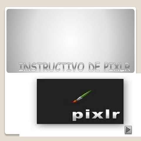 Instructivo de pixlr