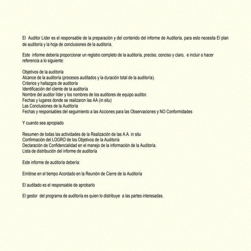 Instructivo informe de auditoria