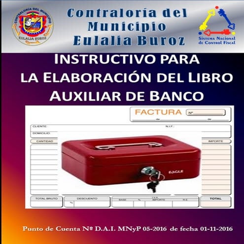 Instructivo para elaborar libro banco