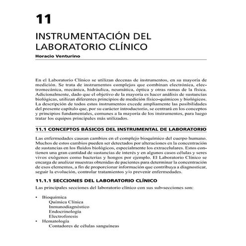 Instrumentación del Laboratorio Clínico