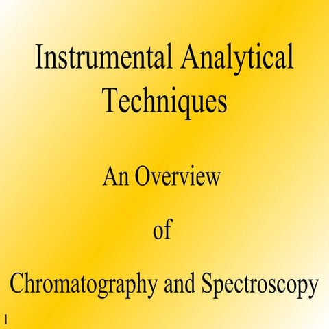 Instrumental analysis