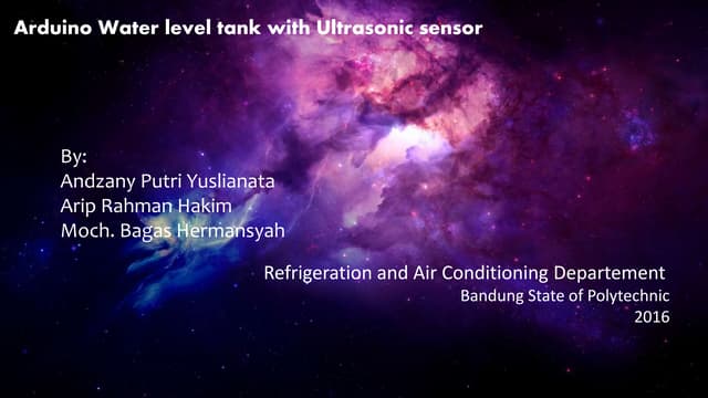 Arduino Water level tank with Ultrasonic sensor