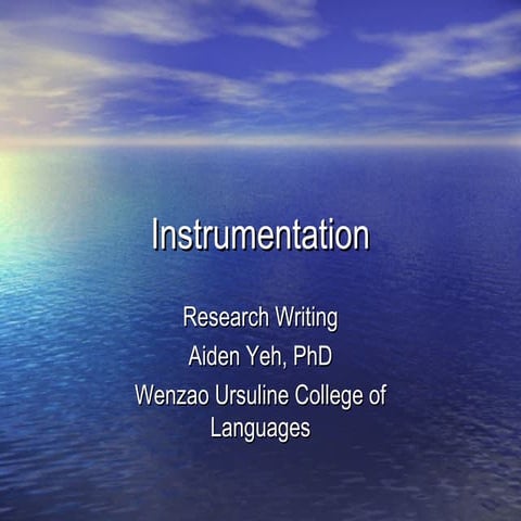 Instrumentation