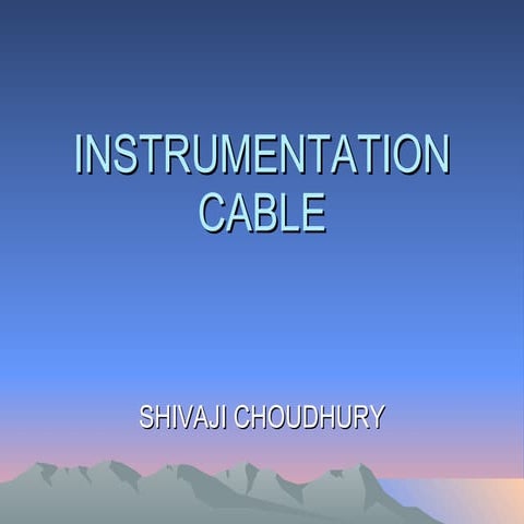 Instrumentation Cable