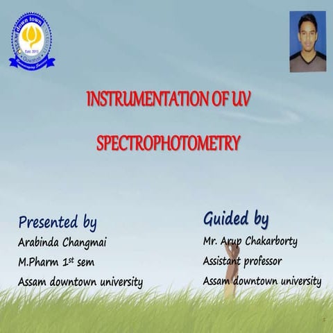 Instrumentation of uv spectroscopy