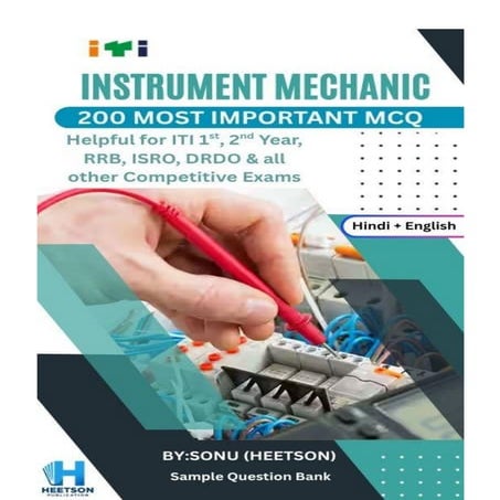 Instrument Mechanic Question Paper ITI NIMI MCQ Book Free