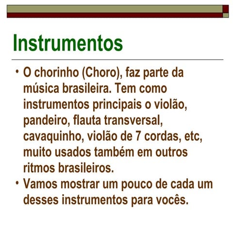Instrumentos | PPT