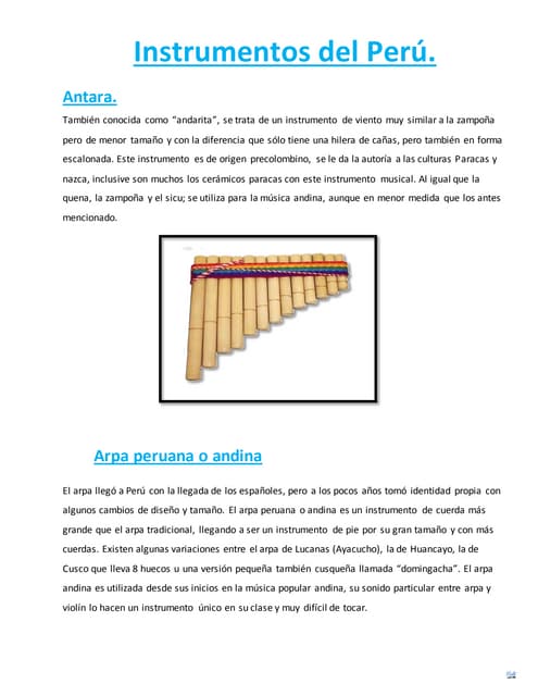 El Pututo Instrumento Musical Cultivando Lectura Instrumentos