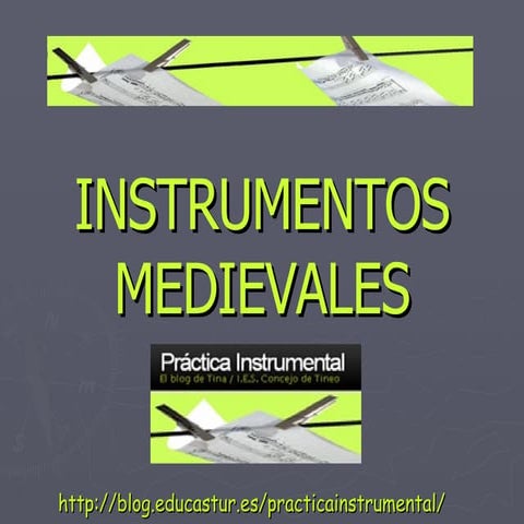 Instrumentos musicales de la edad media | PDF