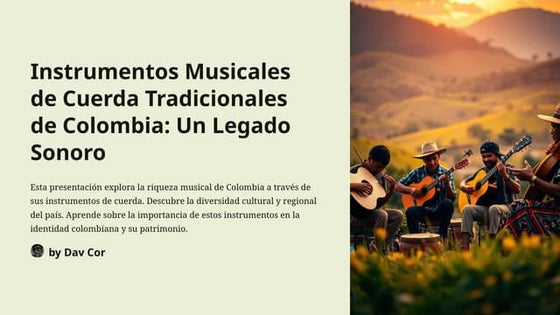 Instrumentos musicales de colombia | PPTX