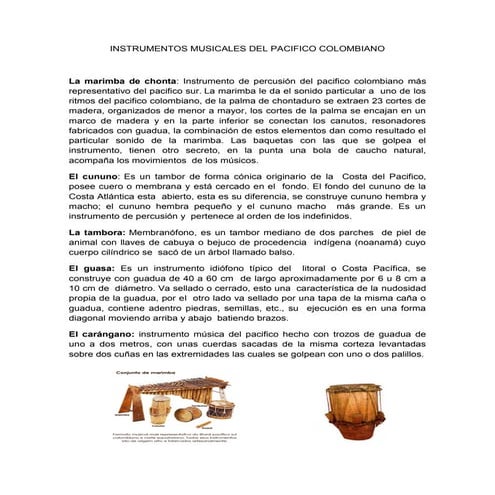 Instrumentos del Pacifico Jesús y Ernesto 10_3 | PPTX