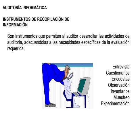 Instrumentos auditoria informatica | PPTX