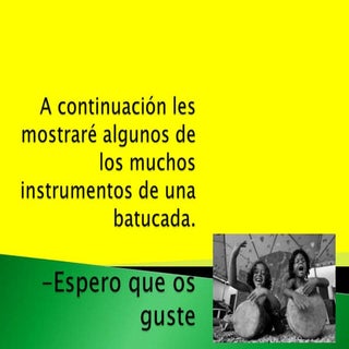 Instrumentos batucada