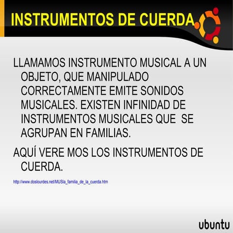 Familias de instrumentos | PPT