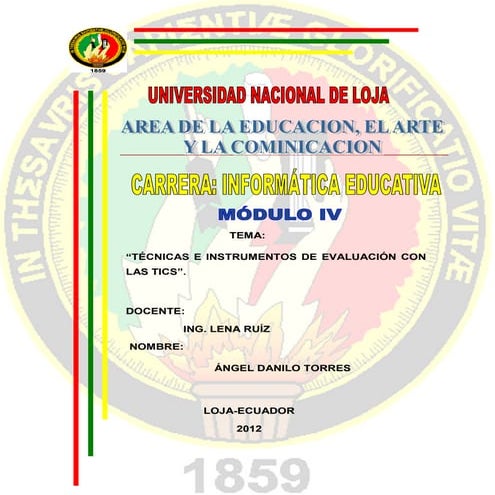 Instrumentos de evaluación