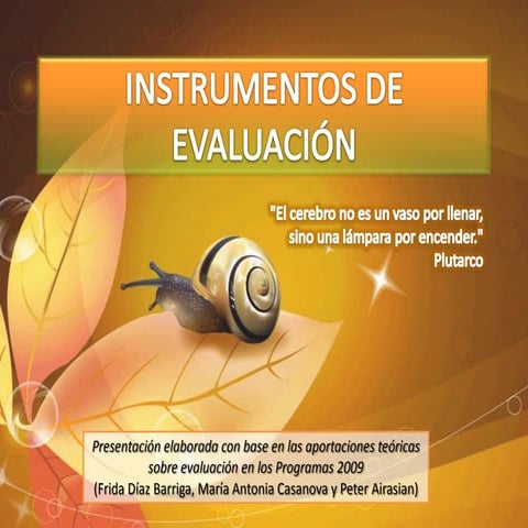 Instrumentos de evaluacion