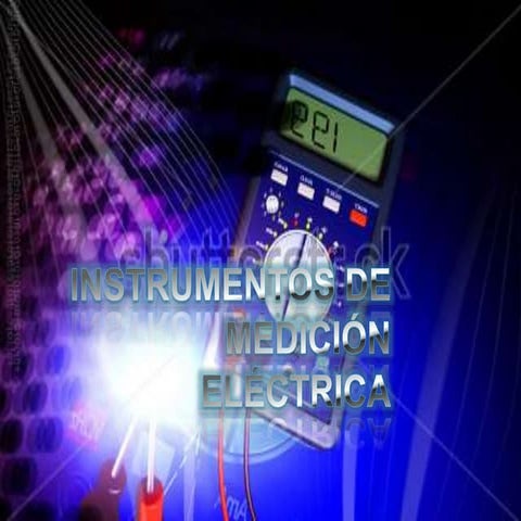 Instrumentos de medición eléctrica