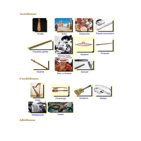 Instrumentos folcklore | DOCX