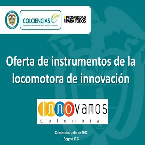 Colciencias en Colombia Prospera