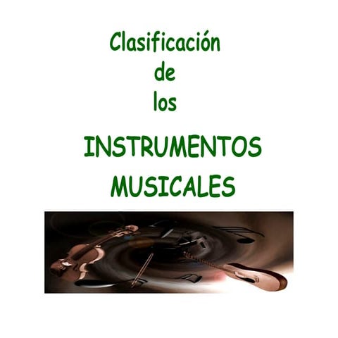 Instrumentos musicales | PPTX