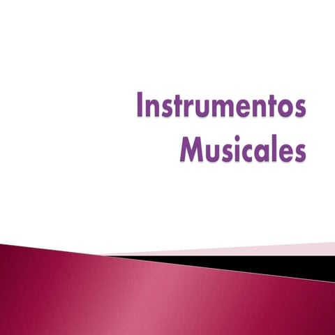 Instrumentos musicales