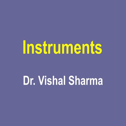 Ent instrument | PPTX