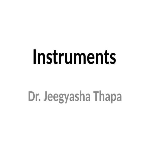 Ent instrument | PPTX