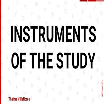 Instruments of the study 