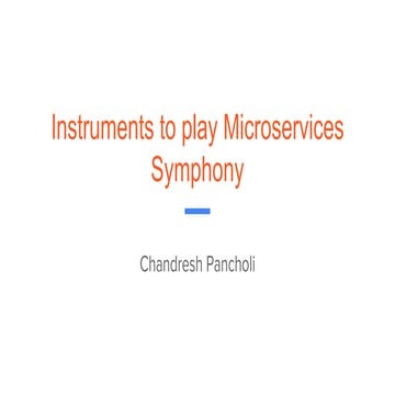 Instruments to play microservice