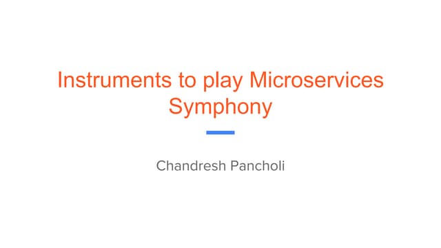 Instruments to play microservice