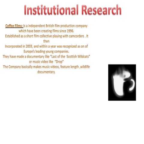 Instuitioanl reserach