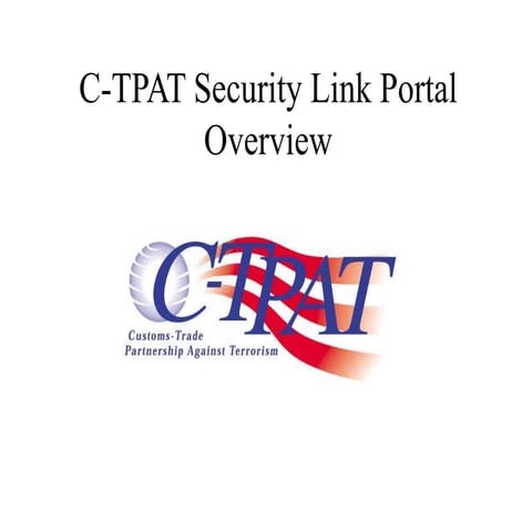 Instruccion Carga Perfil De Seguridad Ctpat Ppt