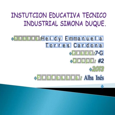 Instutcion educativa tecnico industrial simona duque