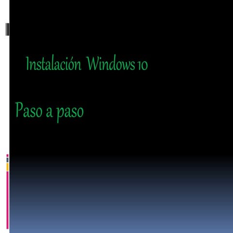 Instalacion  windows 10