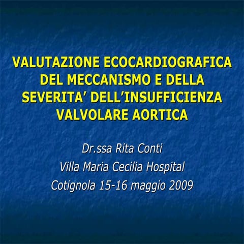 Insufficienza valvolare aortica