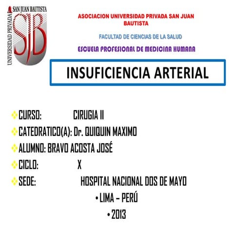 Insuficiencia arterial
