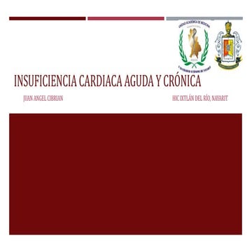 Insuficiencia cardiaca aguda y crónica