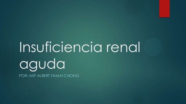 Insuficiencia renal aguda en pediatria