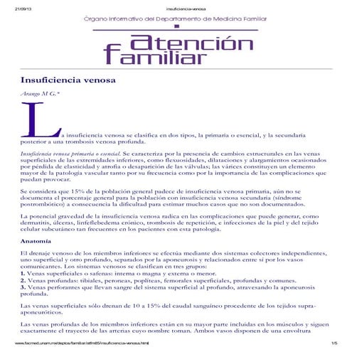 Insuficiencia venosa