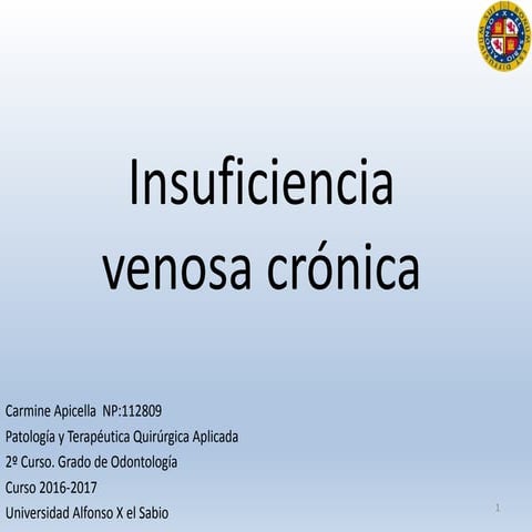 INSUFICIENCIA VENOSA CRÓNICA