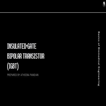 Insulated gate bipolar transistor (igbt) - basics