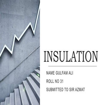 Thermal insulation materilials and its application | PPTX