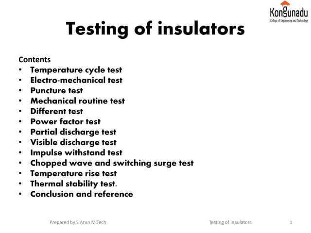 Insulator Ppt Insulator Ppt