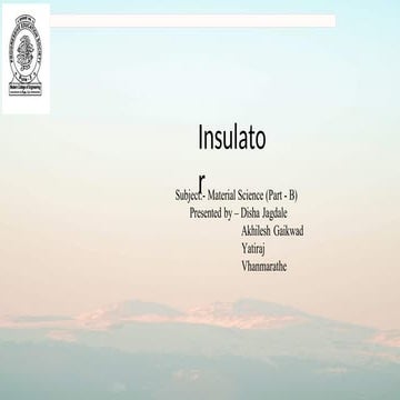 Presentation on electrical insulator.pptx