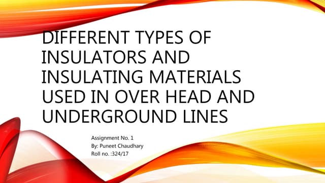 Insulators Pptx Insulators Pptx