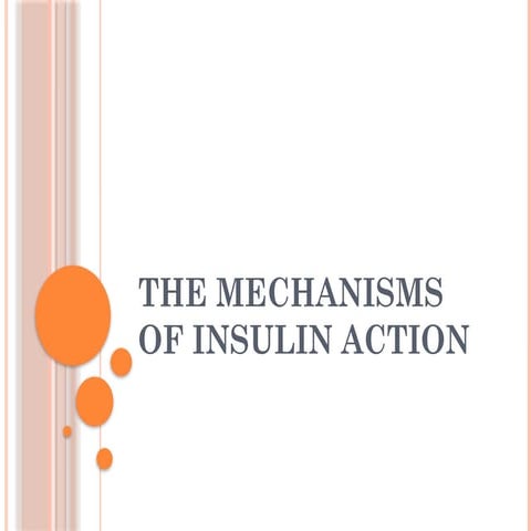 Insulin receptor and mechanism of signalling | PPTX